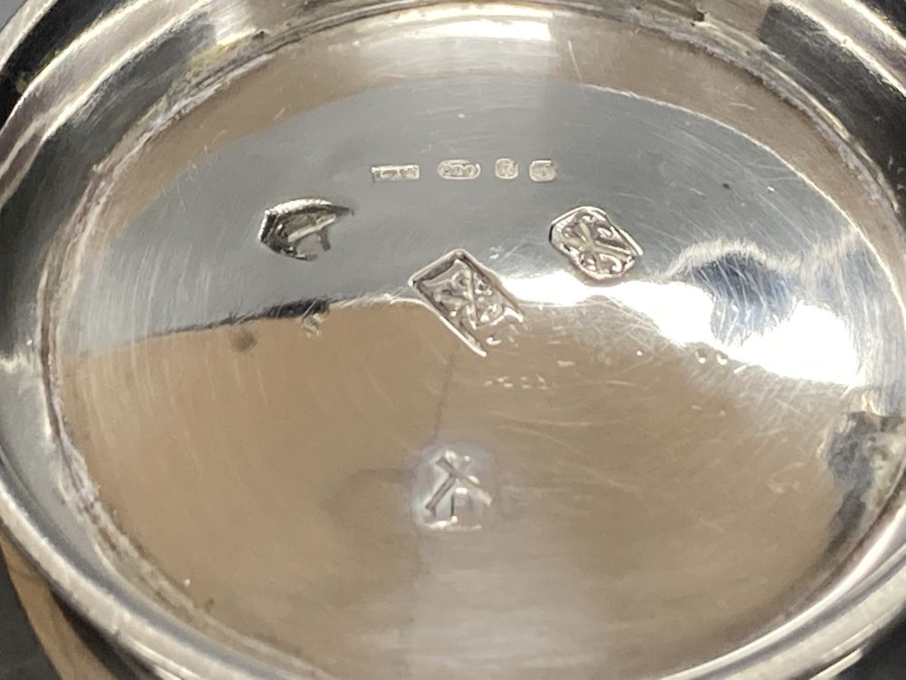 Two silver sugar bowls, with obliterated hallmarks and new London Assay Office hallmarks, largest diameter 11.5cm,